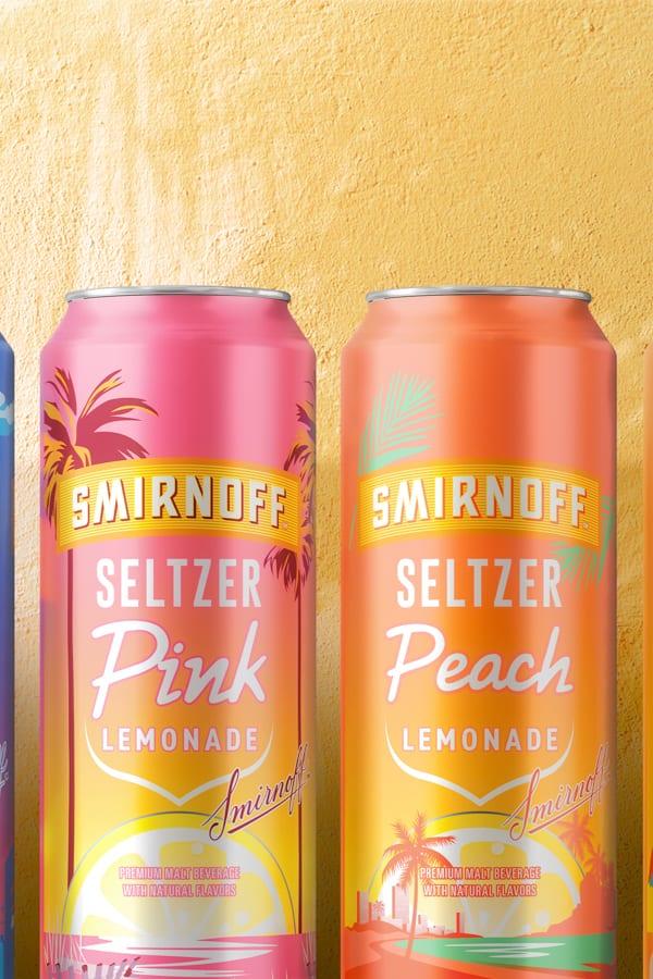 4x Smirnoff Seltzer Flavors 