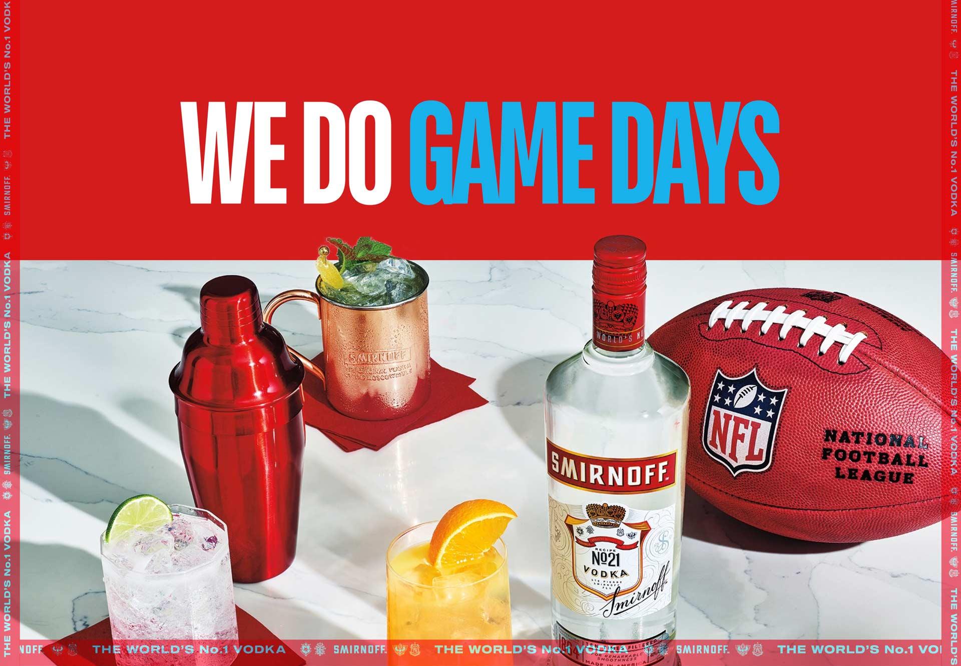 Promotion image for Smirnoff We Do Game Days Sweeps campaign