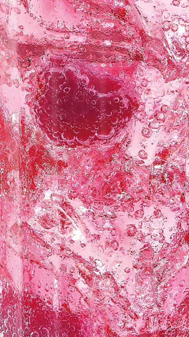 Pink Liquid with berries