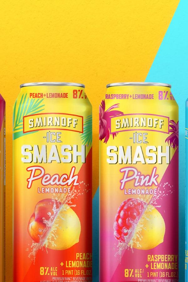 4x Smirnoff Smash Flavors 