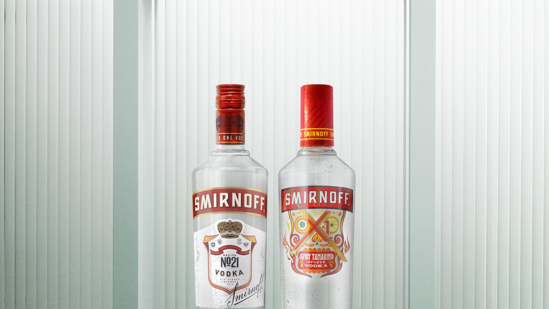 Dos productos Smirnoff