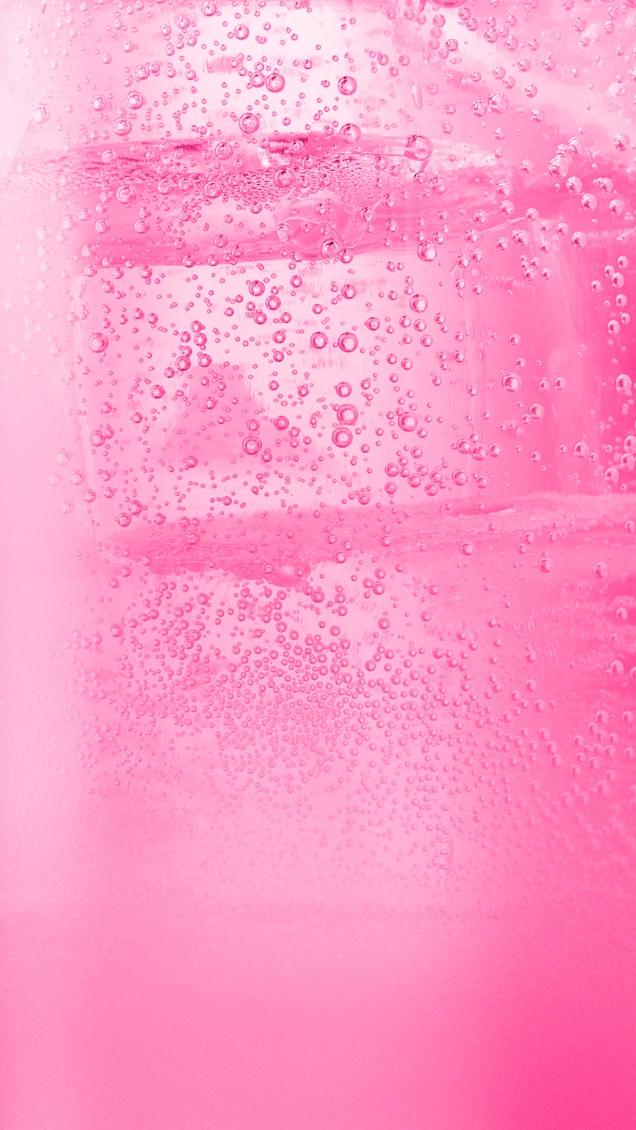 Pink Liquid in bubbles
